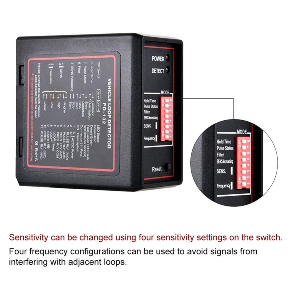 Pd132 Loop Detector - Color: Black