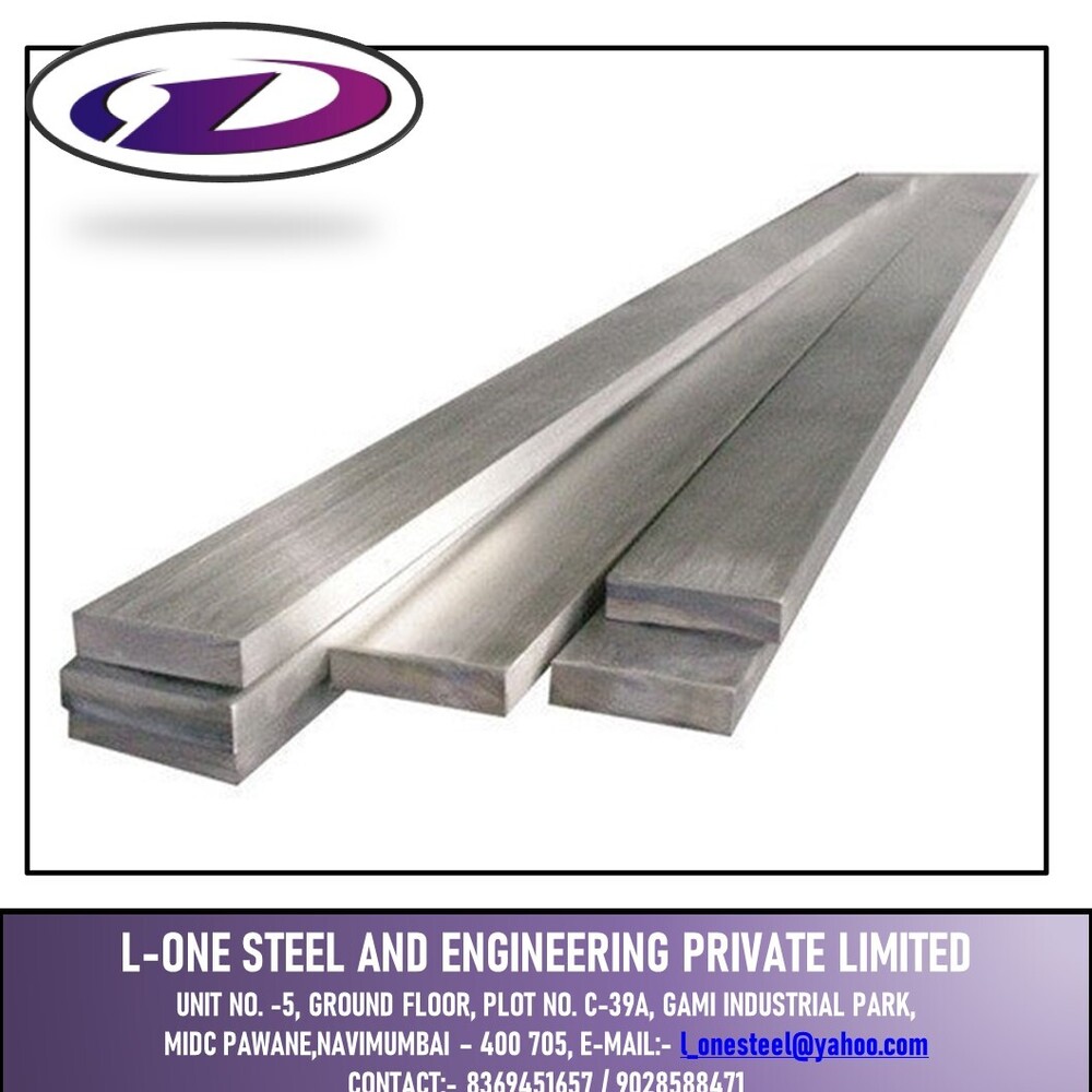 Aluminium Flat Bars - 6063 Grade, Hardness: Hard, Polished Surface Treatment, Silver Finish