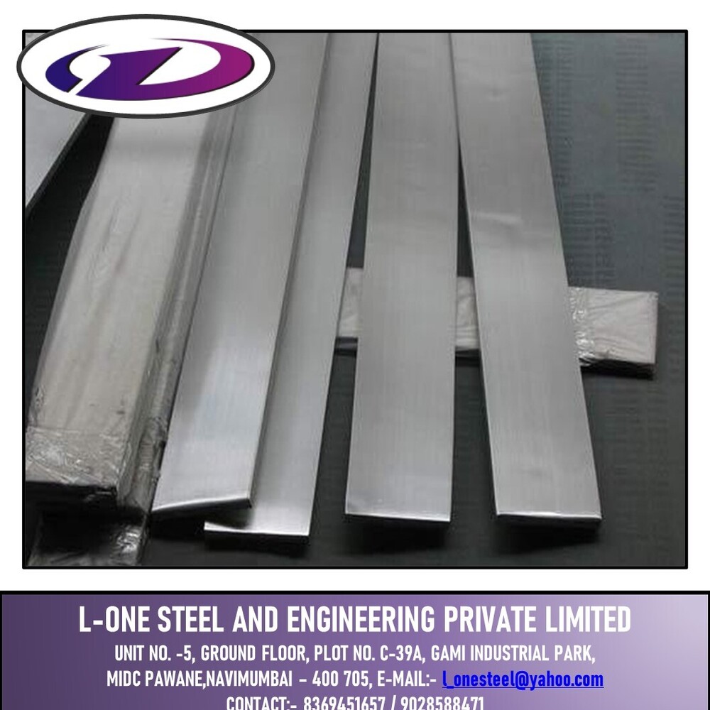 Aluminium Flat Bars - 6063 Grade, Hardness: Hard, Polished Surface Treatment, Silver Finish