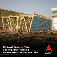 Timplast Counter Flow Cooling Towers Having Timber Structure And Pvc Fills - Color: Blue