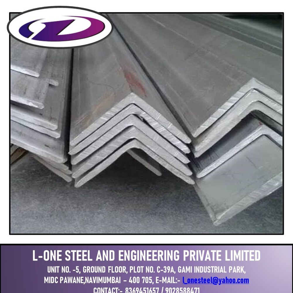 Galvanized Iron Angle - Color: Silver