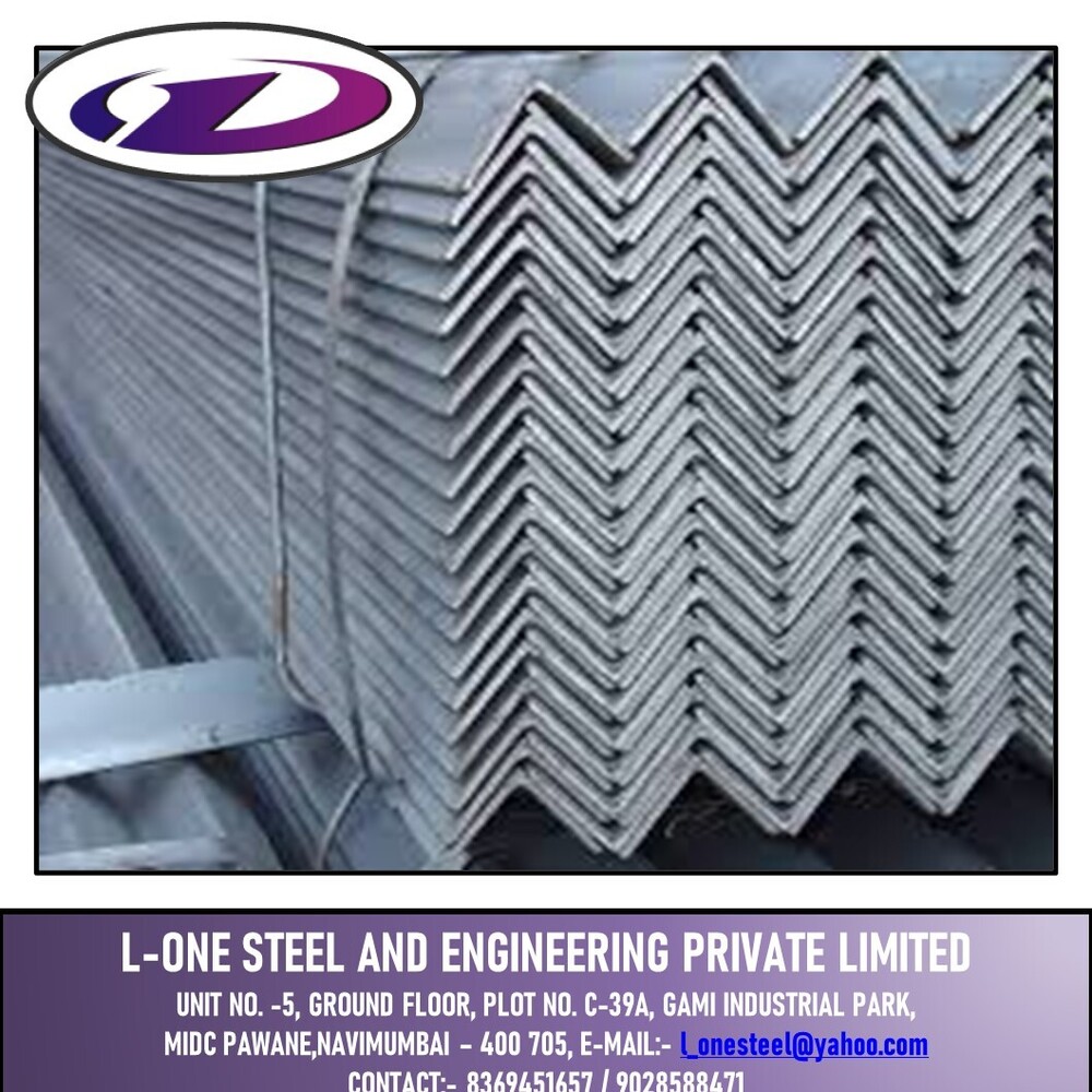 Galvanized Iron Angle - Color: Silver