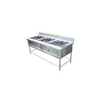 3 Burner Gas Range - Stainless Steel, Standard Size | Free Stand Installation For Efficient Hotel Cooking