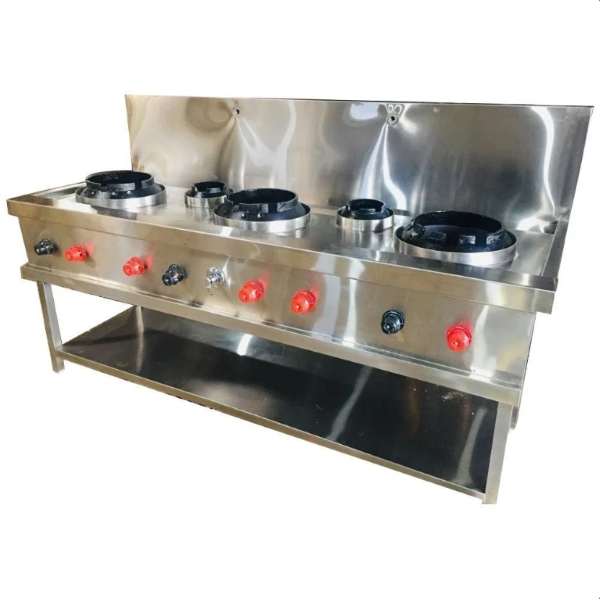 Chinese Gas Range - Material: Stainless Steel
