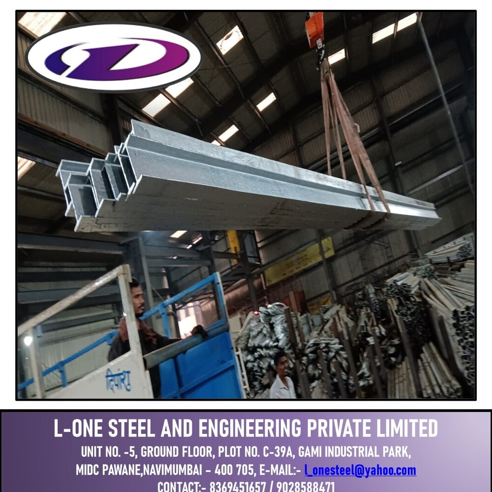 Galvanized Iron Beam - Color: Silver