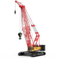 Scc850a-6 85t Crawler Crane - Ms Material, 57 Meter Length, Yellow, Black, Red Paint Coated | High Working Pressure, Emergency Stop Feature, Longest Main Boom + Fixed Jib 48+18 M, Warranty Included