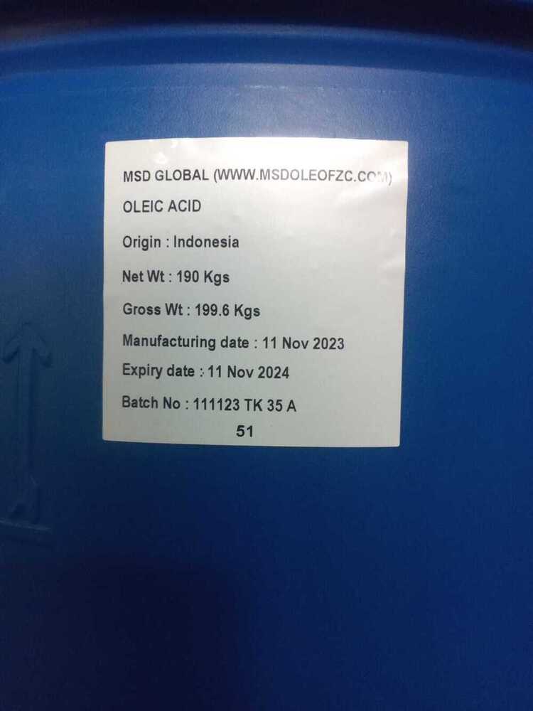 Oleic 80% Min - Purity: High