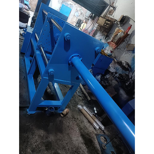 Hydraulic Epoxy Molding Press - Color: Blue Paint Coated