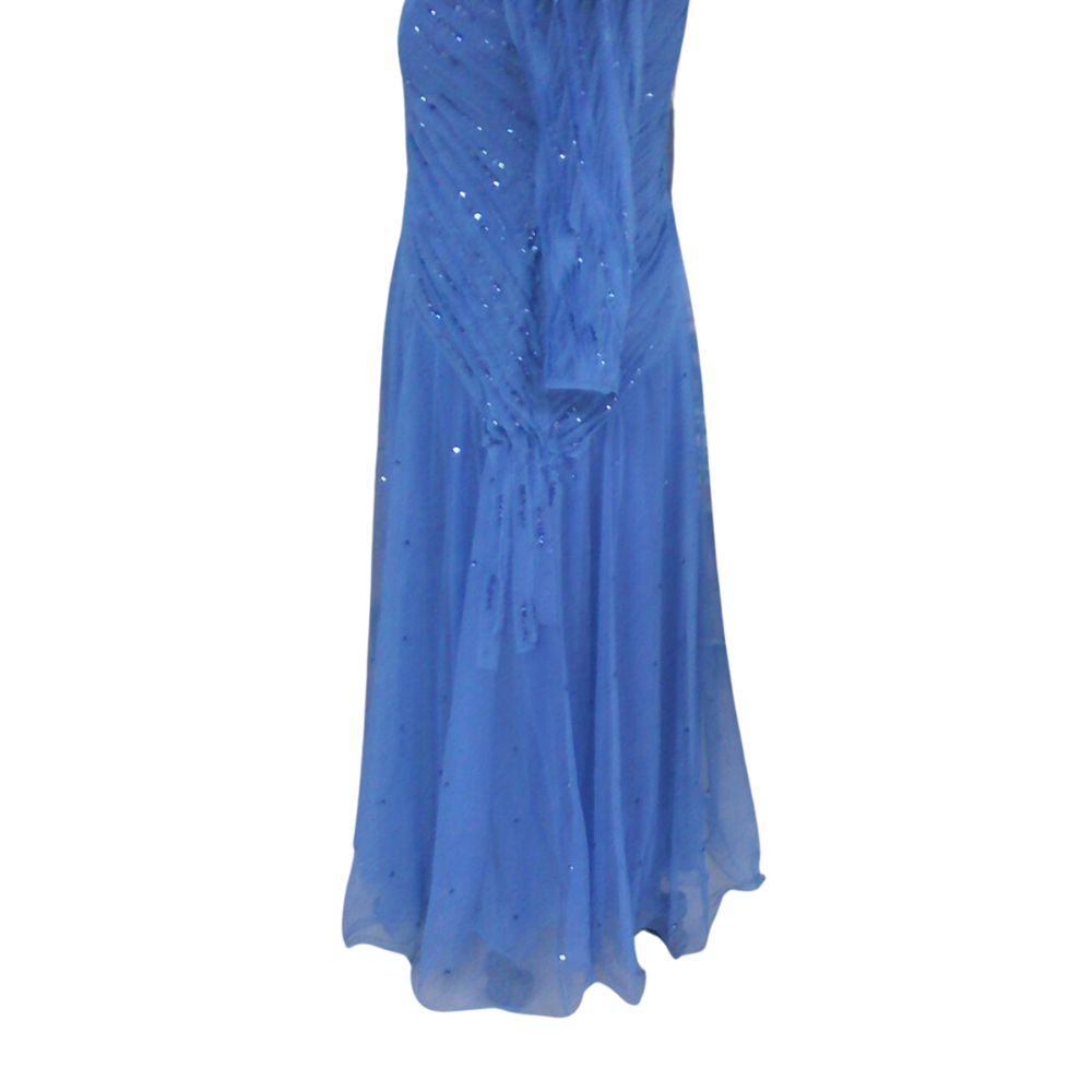 Womens Long Mother Of The Bride Dress With Sleeves