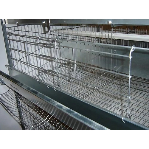 Galvanized Iron Poultry Cage - Color: Gray