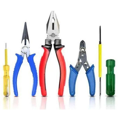 Multicolored Combination Plier - Stainless Steel 8 Inch Rubber Handle Rectangular Shape Industrial Versatility