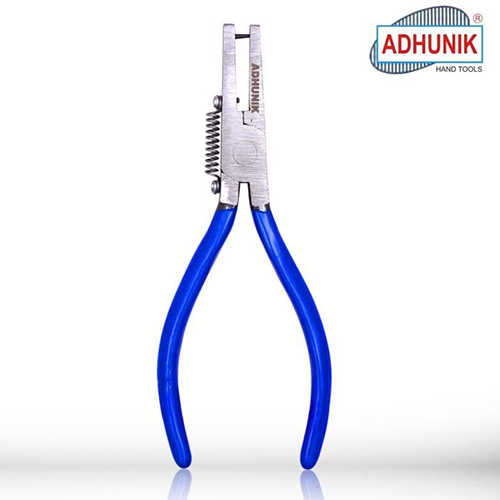 Mild Steel Punch Plier - Stainless Steel, 6 Inch, Blue | Rectangle Shape, Rubber Handle for Comfortable Grip in Industrial Use