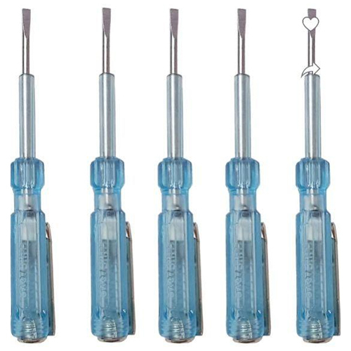 Hand Allied Blue Screwdriver Set - Mild Steel, Rectangle Shape, Ceramic Handles | Industrial Use, 1-Year Warranty, Vibrant Blue Color