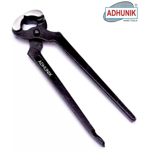 Heavy Duty Pincer Drop Forged - Mild Steel, 8-Inch Size, Black Color | Designed for Industrial Usage, Rectangular Shape