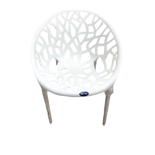 White Color Crystal Plastic Chair - Color: Different Available