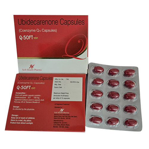 100Mg Ubidecarenone Capsules - Drug Type: General Medicines