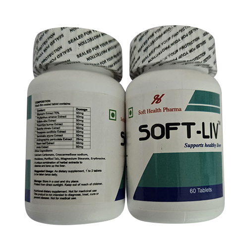 Soft-Liv Tablets - 60 Count of Synergistic Liver Protection | Anti-Viral, Immuno-Modulator, Reduces Inflammation, Detoxifies and Improves Bile Flow