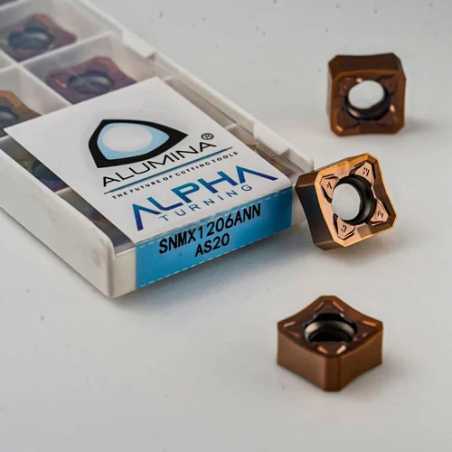 SNMX 1206 ANN AS20 Solid Carbide Insert - Solid Carbide Material, Multiple Size Options, Brown Color, Versatile Industrial Application