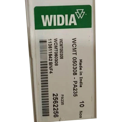 WCMT 08 PA235 WIDIA Carbide Insert - Painted Coated, Different Sizes, White Color | Reliable for Industrial Use with Warranty