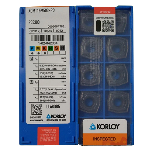 KORLOY XOMT 15M508-PDPC5300 कार्बाइड इंसर्ट