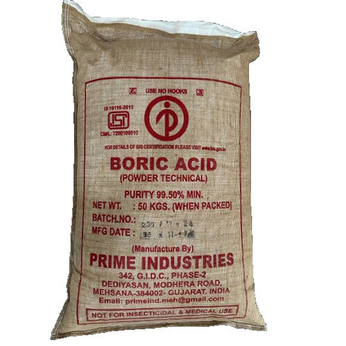 Boric Acid 50Kg - Grade: Industrial Grade