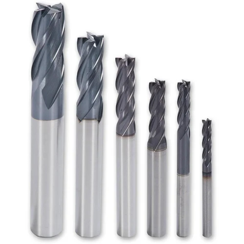 Solid Carbide End Mill - Color: Silver