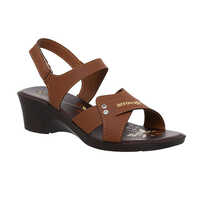 Aerowalk Women Tan High Heel Sandal With Back Closure (0566 Tan) - Color: Multicolor