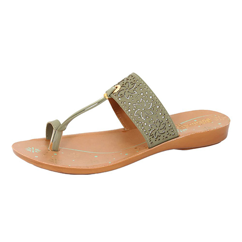 Aerowalk Women Slippers Cn47 Mist Green - Color: Multicolor
