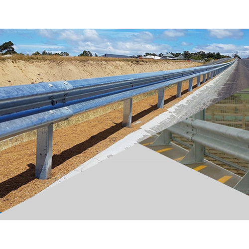 Beam Mounting Crash Barrier - Color: Silver