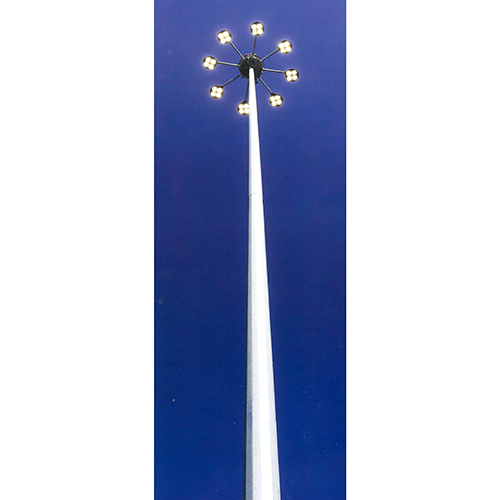 High Mast Lighting Pole - Color: Silver