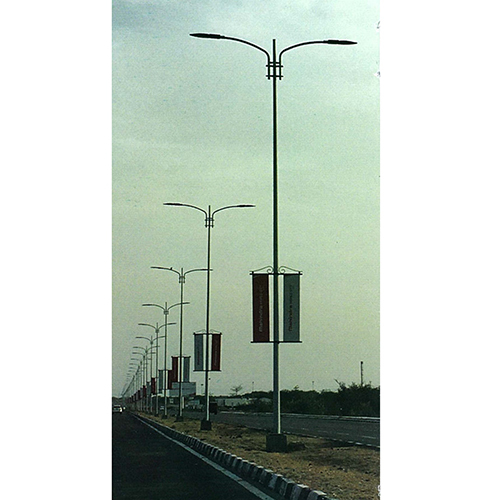 Conical Lighting Pole - Color: Black