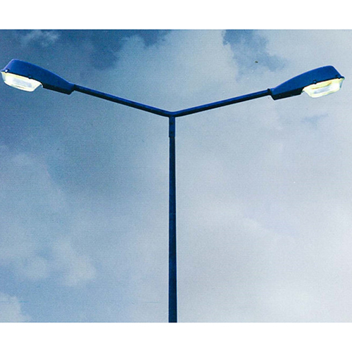 Steel Tubular Lighting Pole - Color: Blue