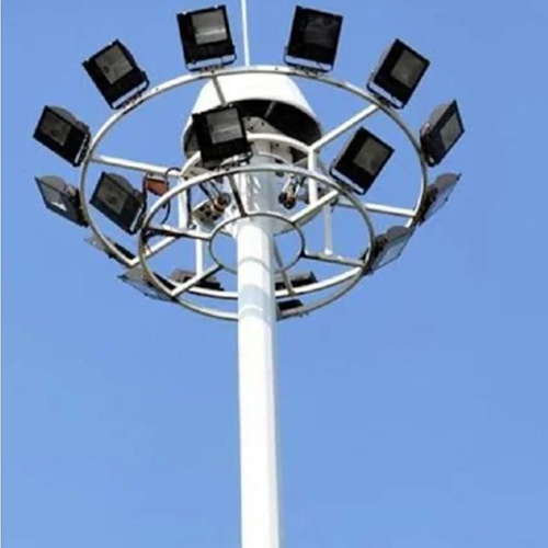 15 Meter Gi High Mast Lighting Pole - Color: Silver