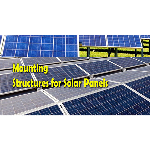 Mounting Structure For Solar Panels - Color: Blue