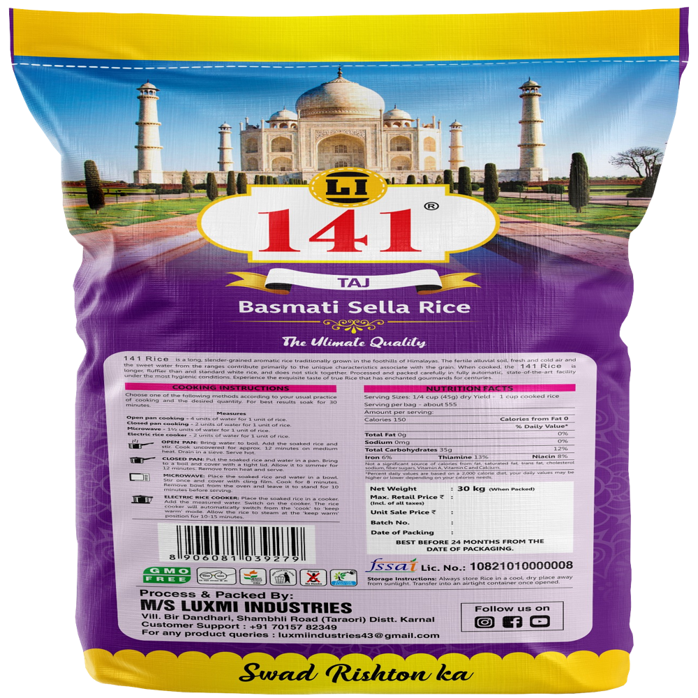 141 Taj Basmati Sella Rice