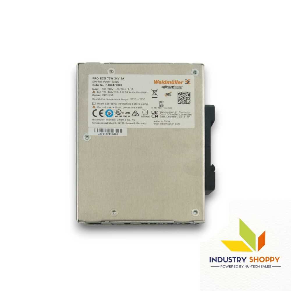 Weidmuller PRO ECO 72W 24V 3A SMPS Power Supply