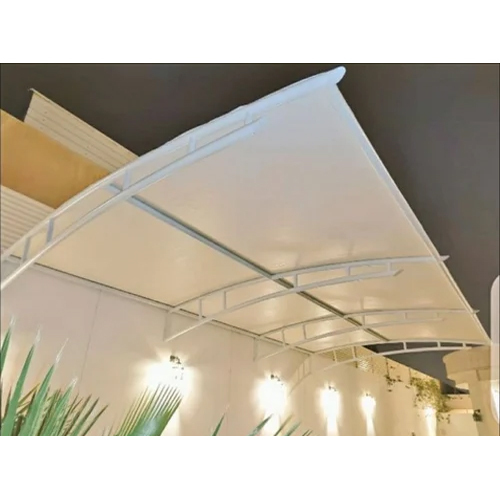 White Ferrari Fabric Shades Awning - Design Type: Standard