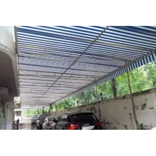 Fixed Frame Canopy Awning - Color: White