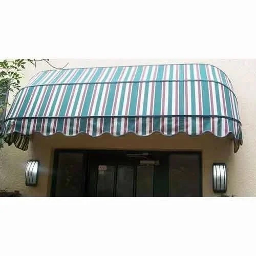 Fixed Window Awning - Color: Green