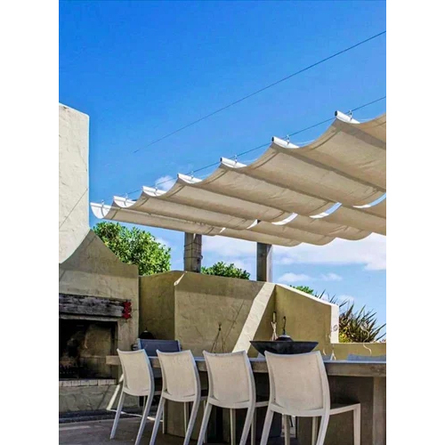 Residential Retractable Roof - Color: White