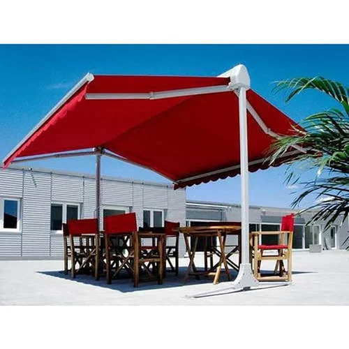 Waterproof Polyester Retractable Awnings - Color: Red