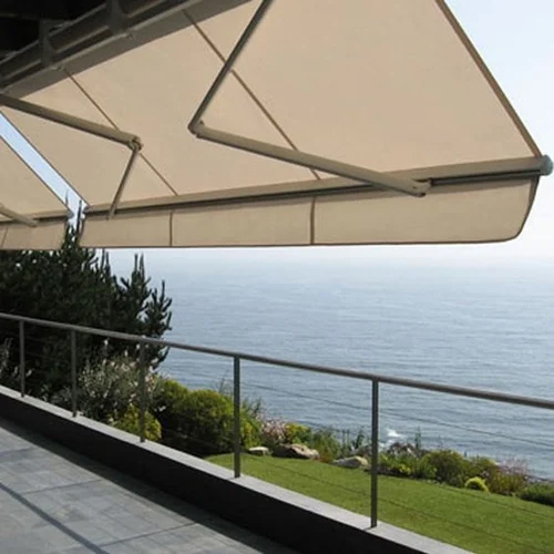 Motorized Retractable Awnings - Color: White