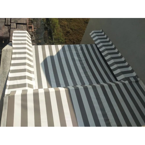 Striped Outdoor Awning - Design Type: Customized