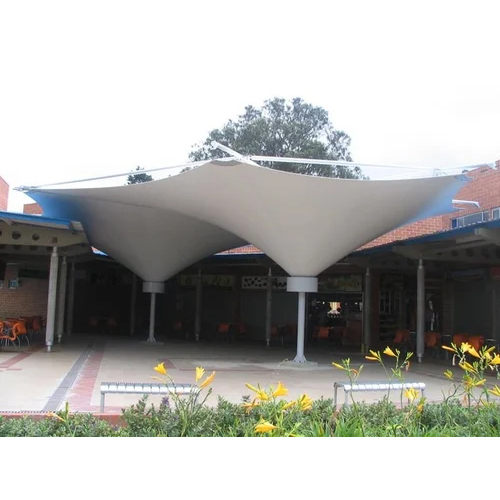 Airport Tensile Structure Walkway - Coating Type: Color Coated