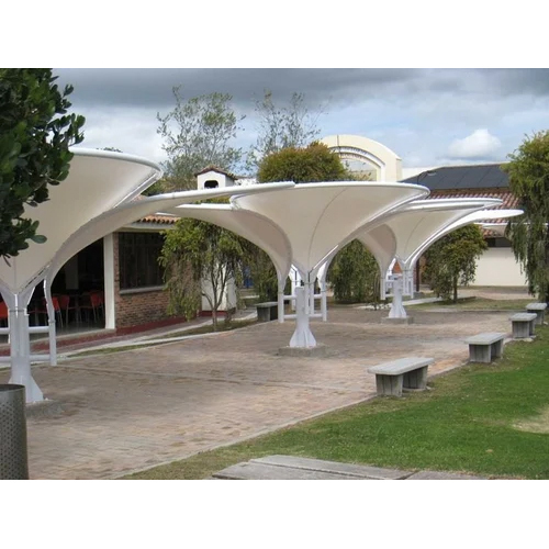 Multicolor Tunnel Pathway Tensile Structure, For House