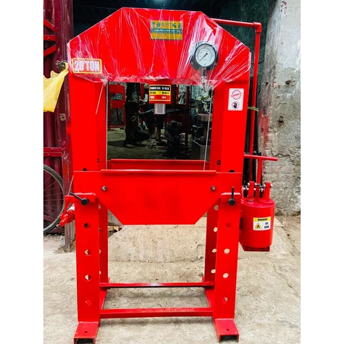 25 Ton Hand Operated Hydraulic Press Machine - Color: Red