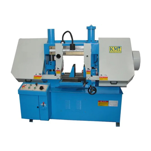 Double Column Metal Cutting Band Saw Machine - Color: Blue