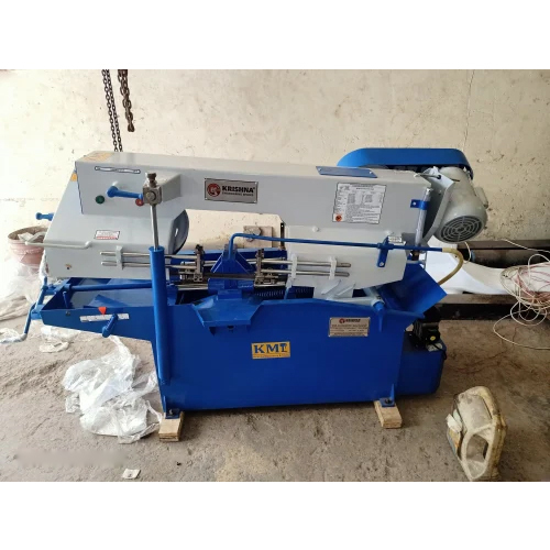 Manual Metal Cutting Bandsaw Machine - Color: Blue