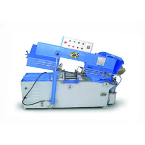 Manual Band Saw Machine - Color: Blue