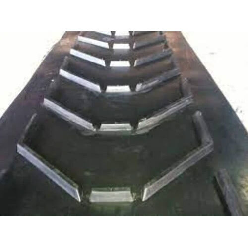 Cleated Belt Conveyor - Color: Black